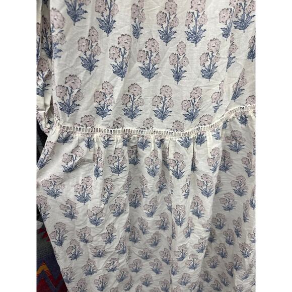 Zara Women's Peasant Cottage Prairie Bohemian Hippie Small Lagenlook Maxi Dress - Picture 7 of 9